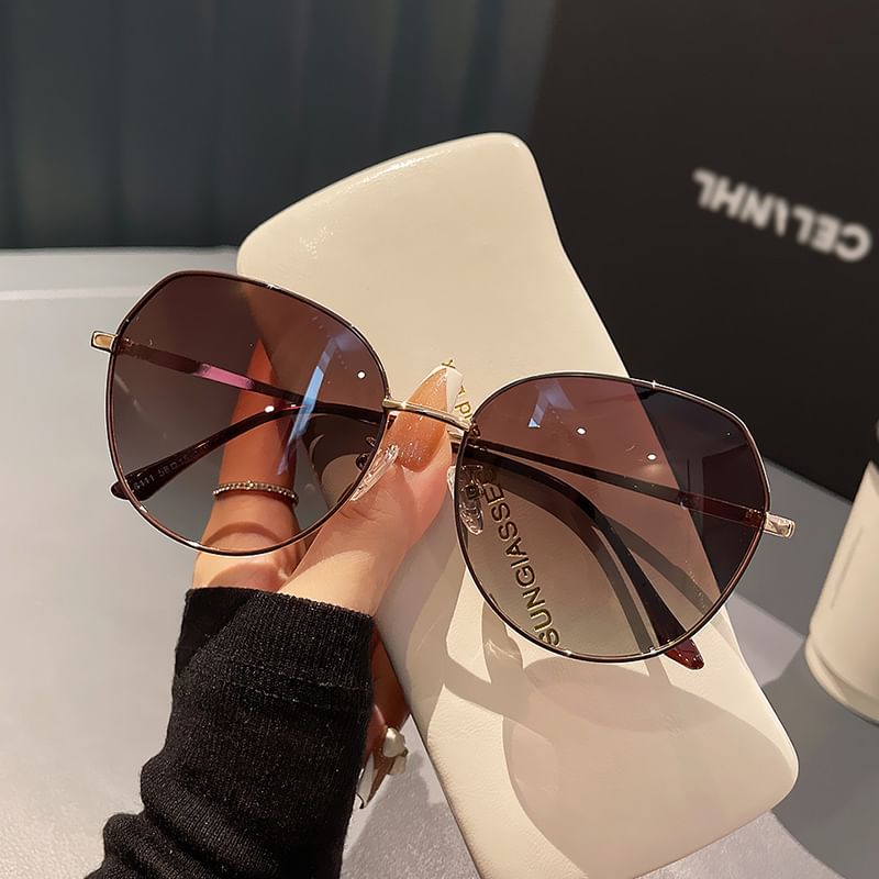 Round Frame Sunglasses Metal