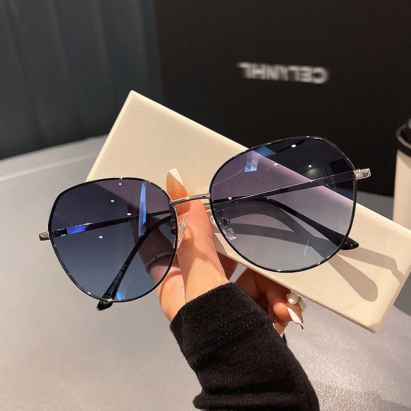 Round Frame Sunglasses Metal