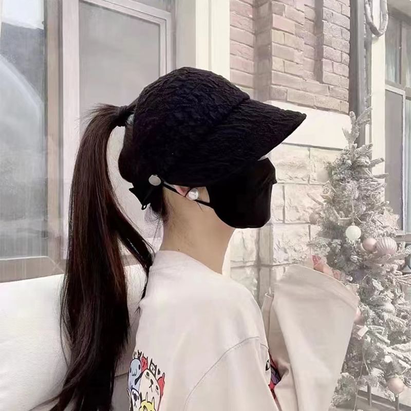 Top Plain Open Hat Textured