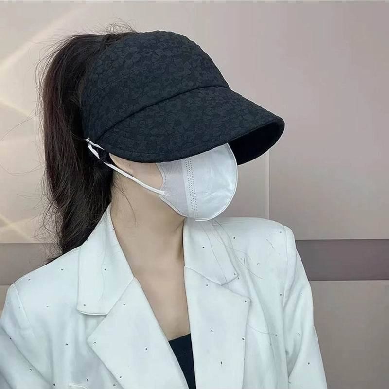 Top Plain Open Hat Textured