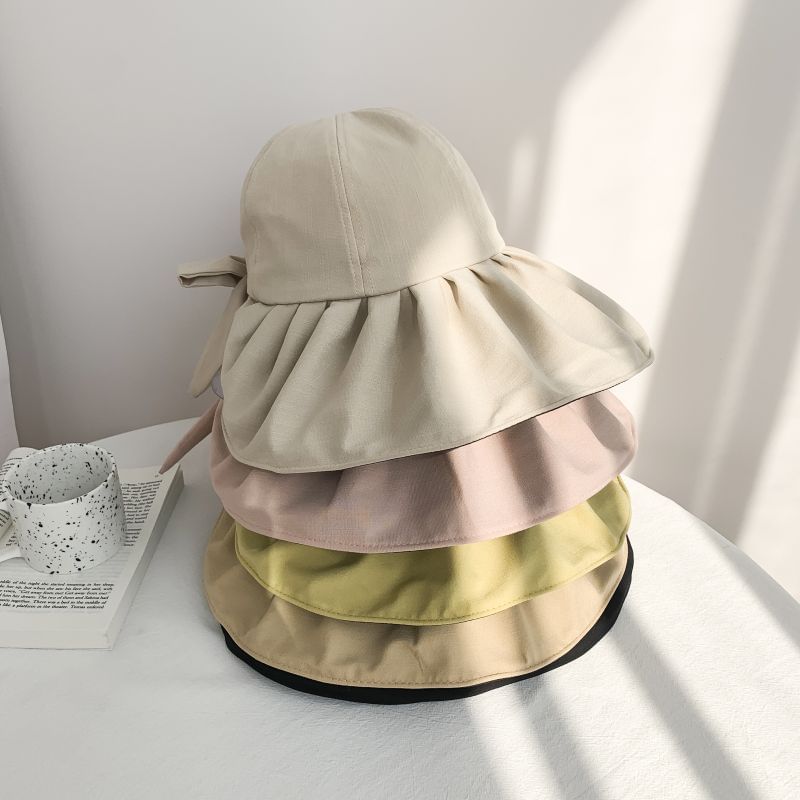 Ruched Plain Hat Sun