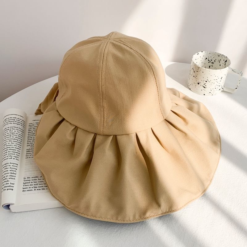 Ruched Plain Hat Sun
