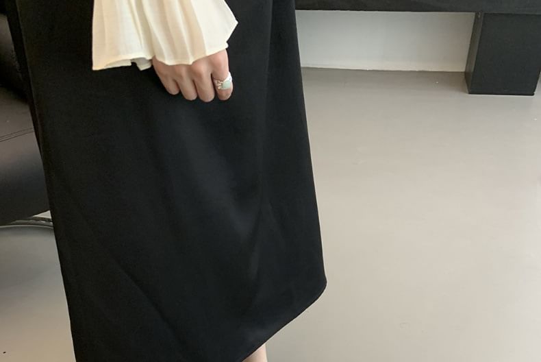 Kitten Heel Bow Sandals Slide