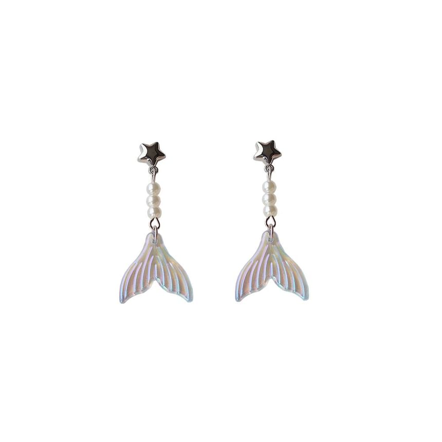 Alloy Designs) Mermaid Dangle Tail Earring (Various