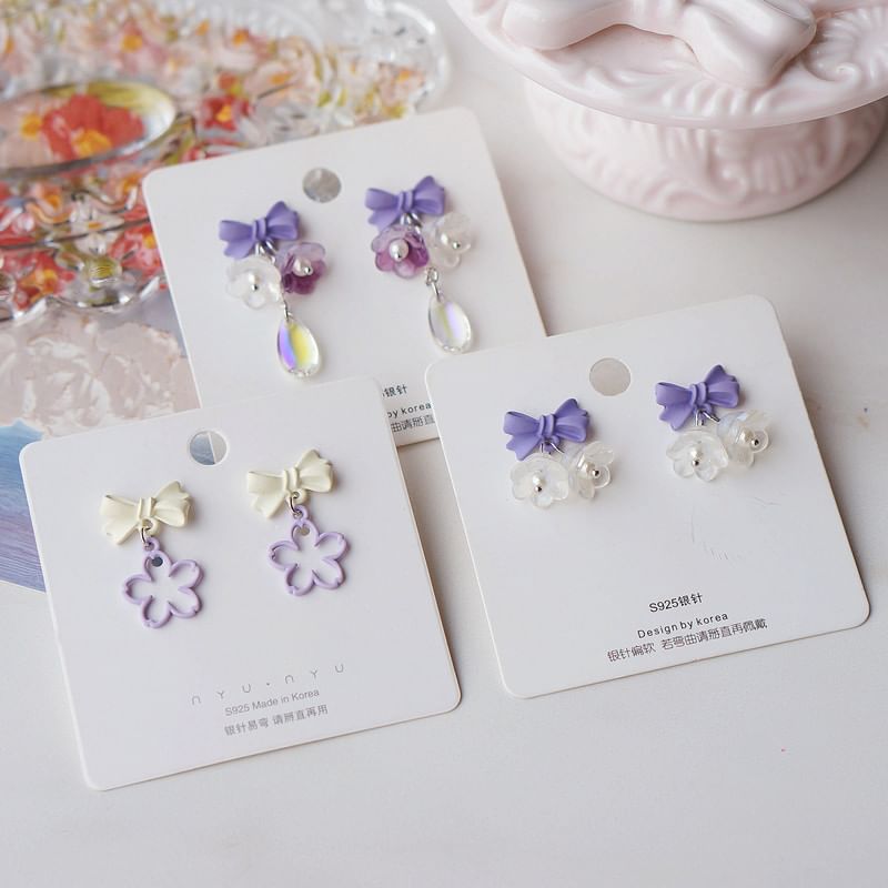 Alloy Floral Earring (Various Dangle Designs)