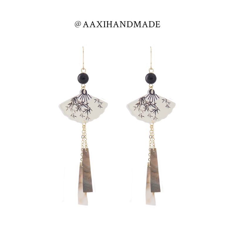 Alloy Dangle Earring Fan