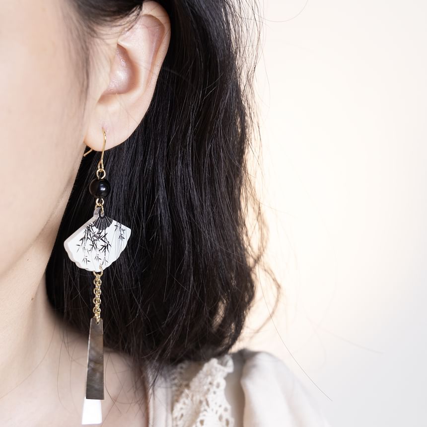 Alloy Dangle Earring Fan
