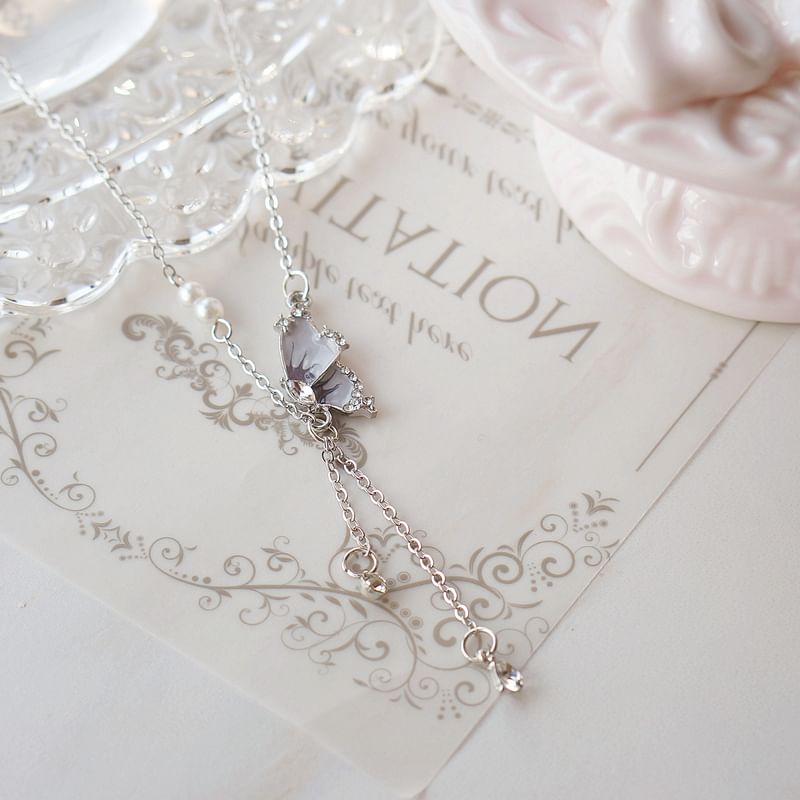 Pendant Butterfly Alloy Necklace