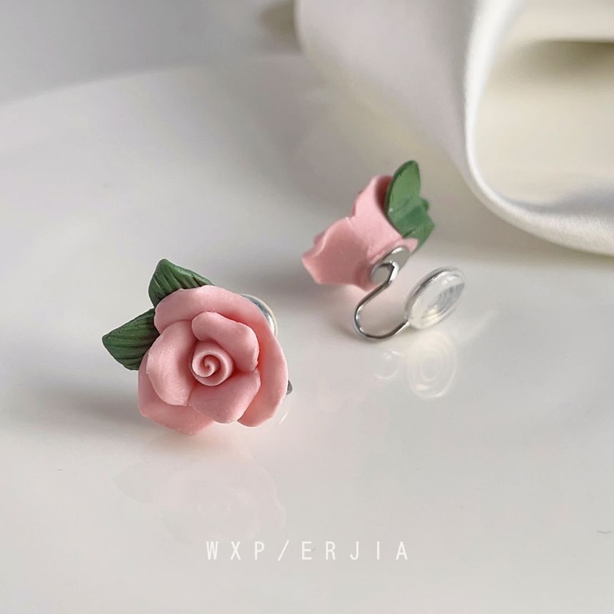 Cuff Ear Alloy Floral Ceramic