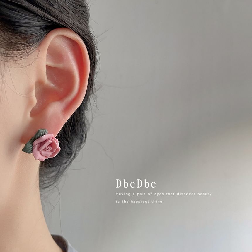 Cuff Ear Alloy Floral Ceramic