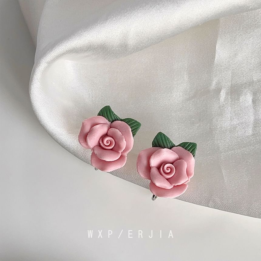 Cuff Ear Alloy Floral Ceramic