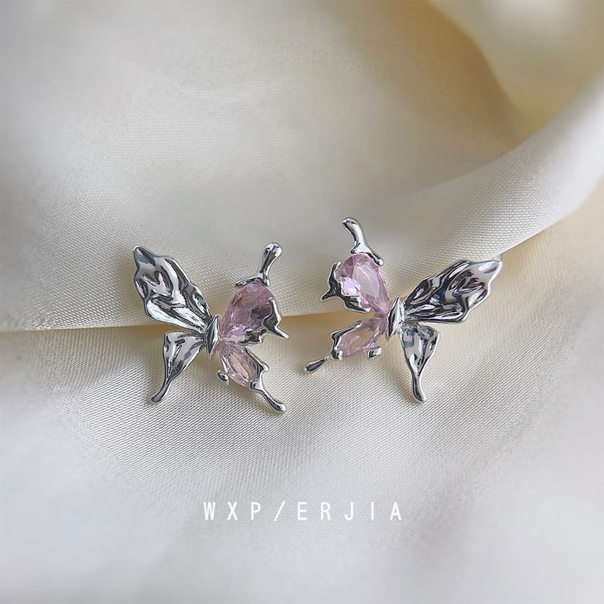 Ear Cuff Butterfly Rhinestone Alloy