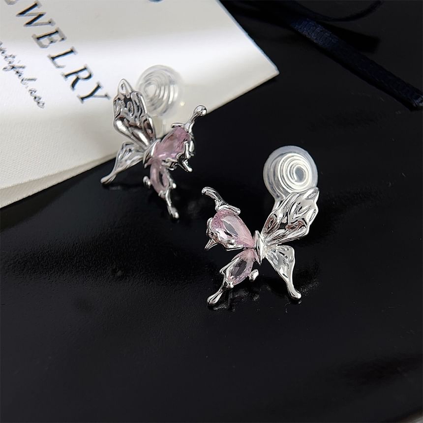 Ear Cuff Butterfly Rhinestone Alloy