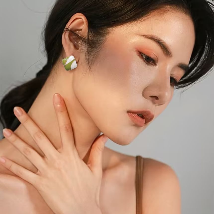 Ear Square Glaze Alloy Cuff