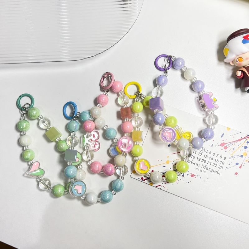 Phone Designs) Bead Strap (Various Acrylic