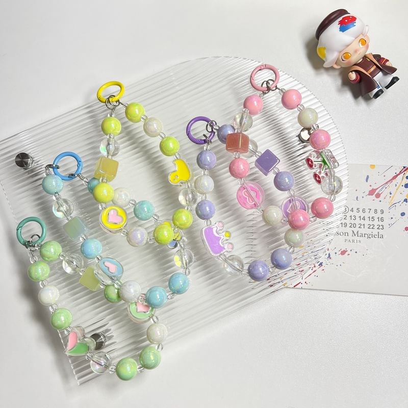 Phone Designs) Bead Strap (Various Acrylic