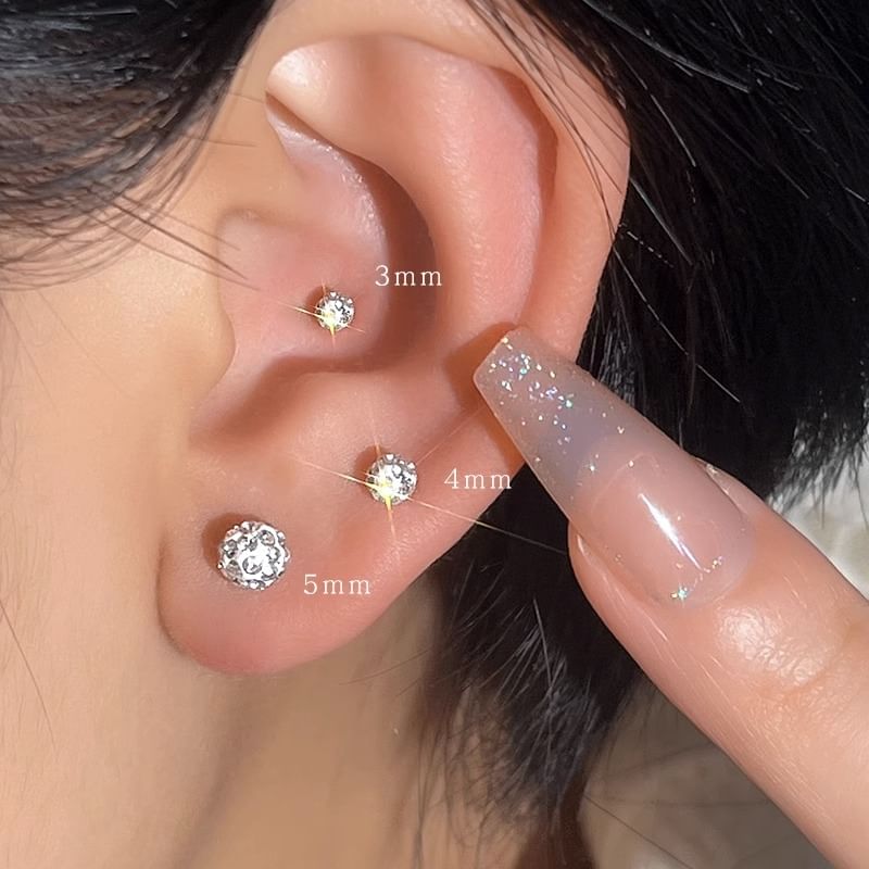 Rhinestone Earring Stud
