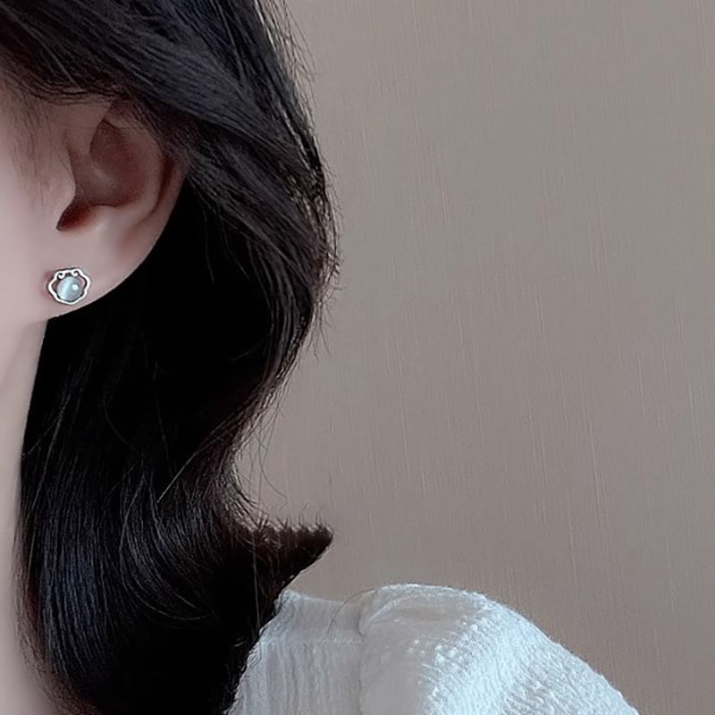 Eye Cat Earring Stone Stud