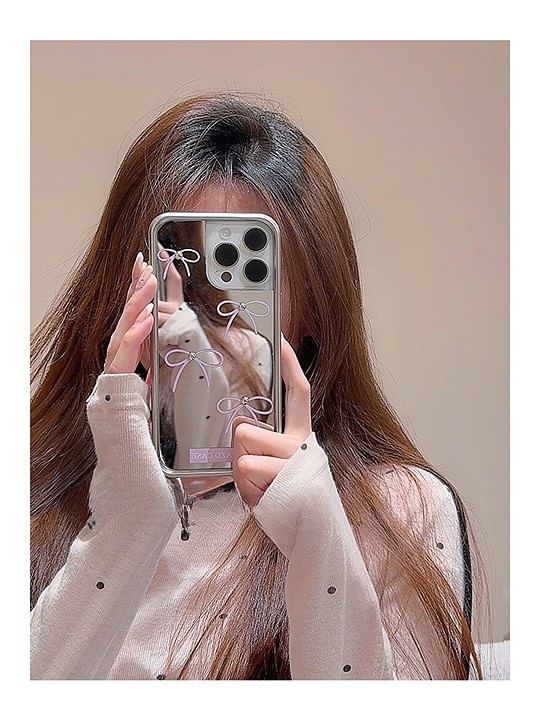 Case Mirrored Phone Bow