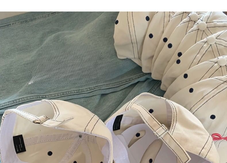 Baseball Bow Embroidered Cap