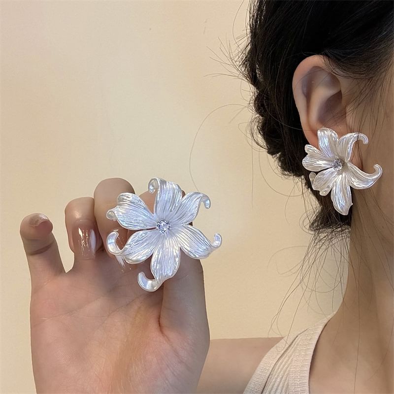 Floral Earring / Stud Dangle Alloy