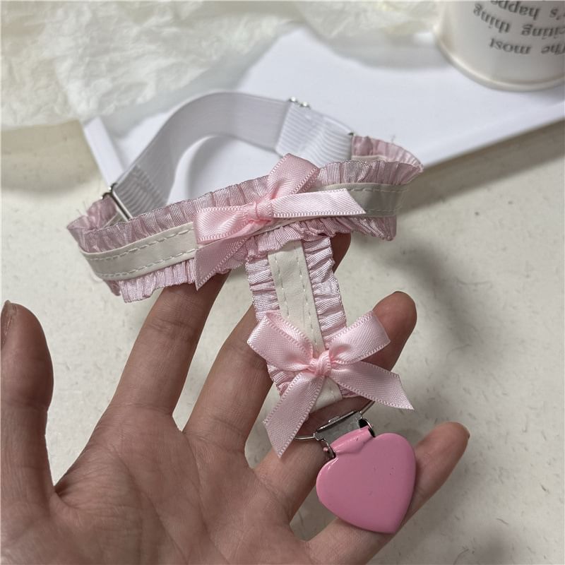 Fabric Garter Ribbon Heart