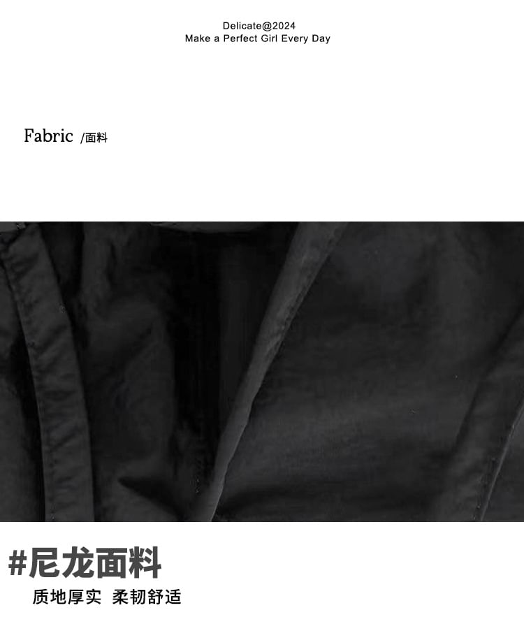 Plain Bag Accent Bow Nylon Tote