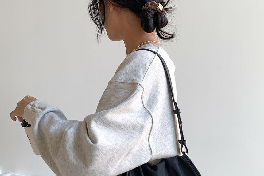 Tote Plain Nylon Buckled Flap Bag