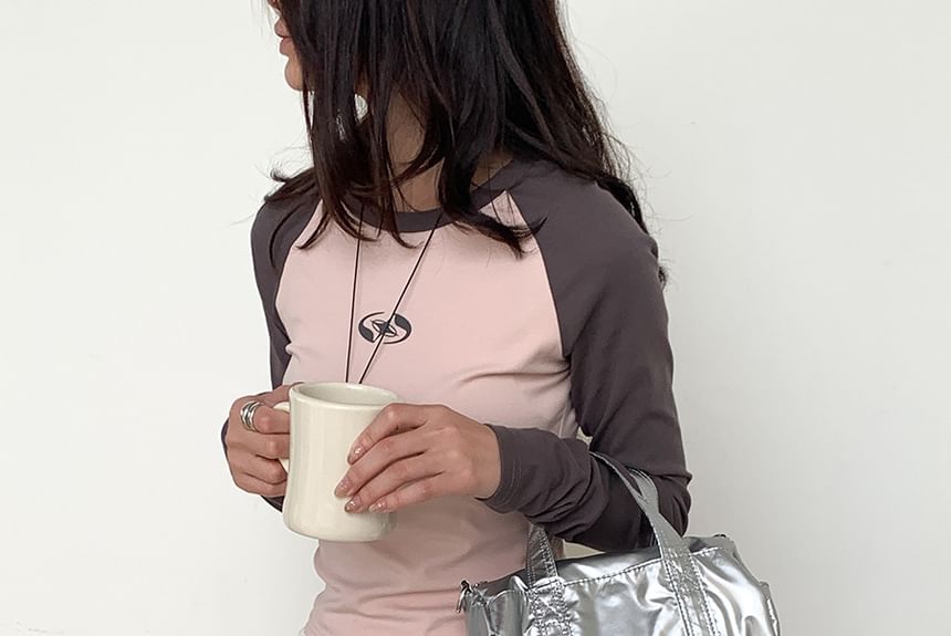 Crossbody Handle Bag Nylon Plain Top