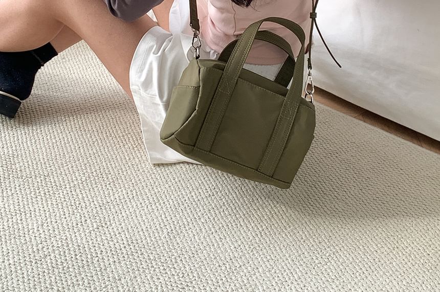 Crossbody Handle Bag Nylon Plain Top
