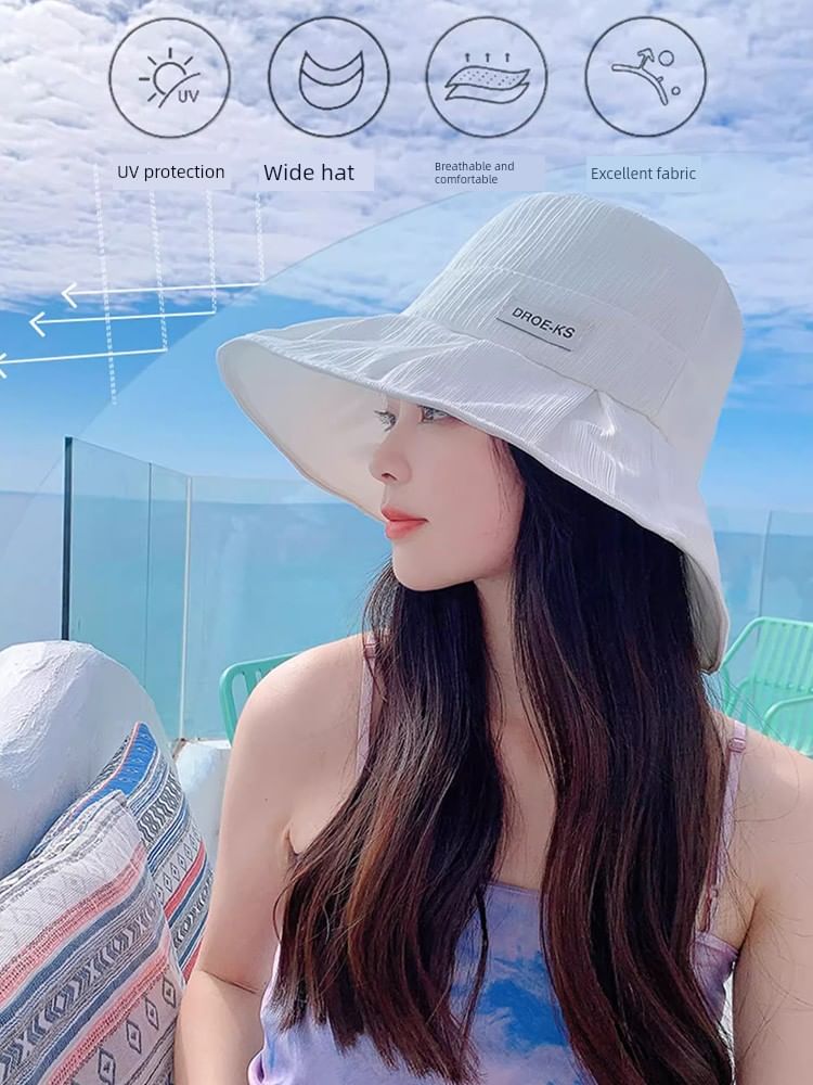 Wide Plain Bucket Brim Hat