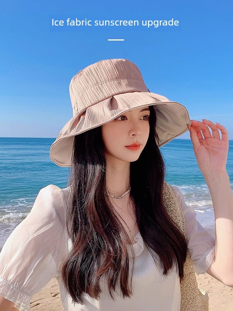 Wide Plain Bucket Brim Hat