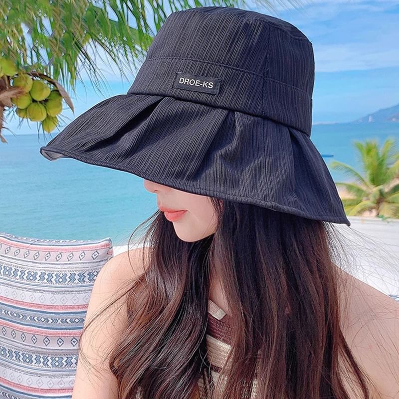 Wide Plain Bucket Brim Hat