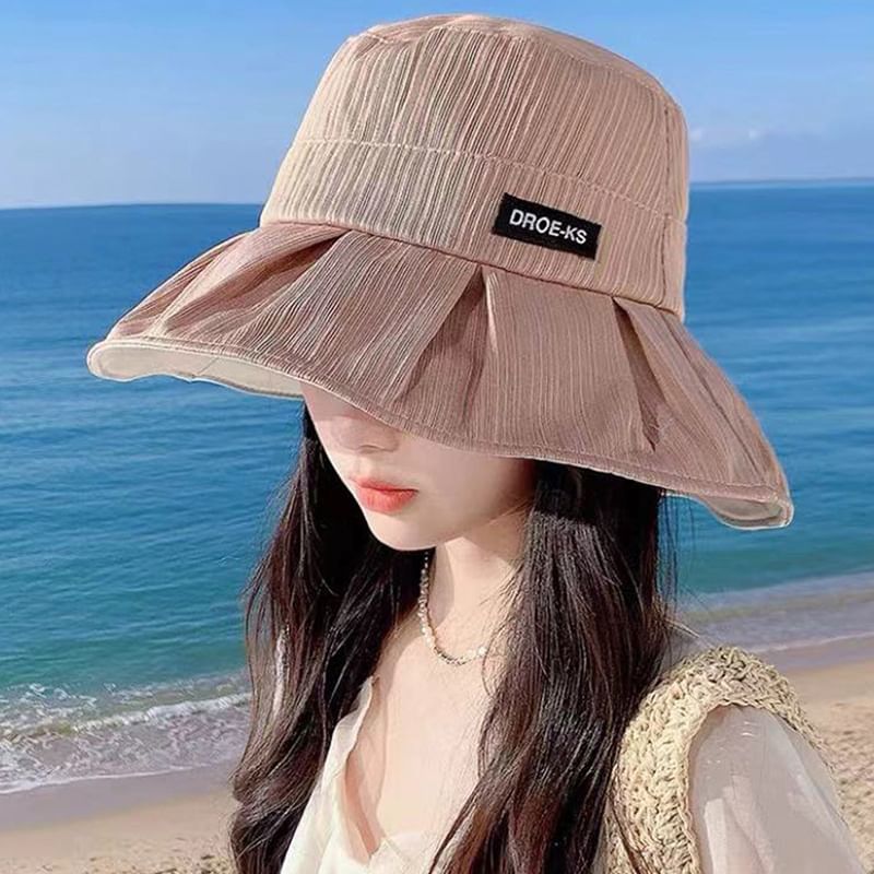 Wide Plain Bucket Brim Hat