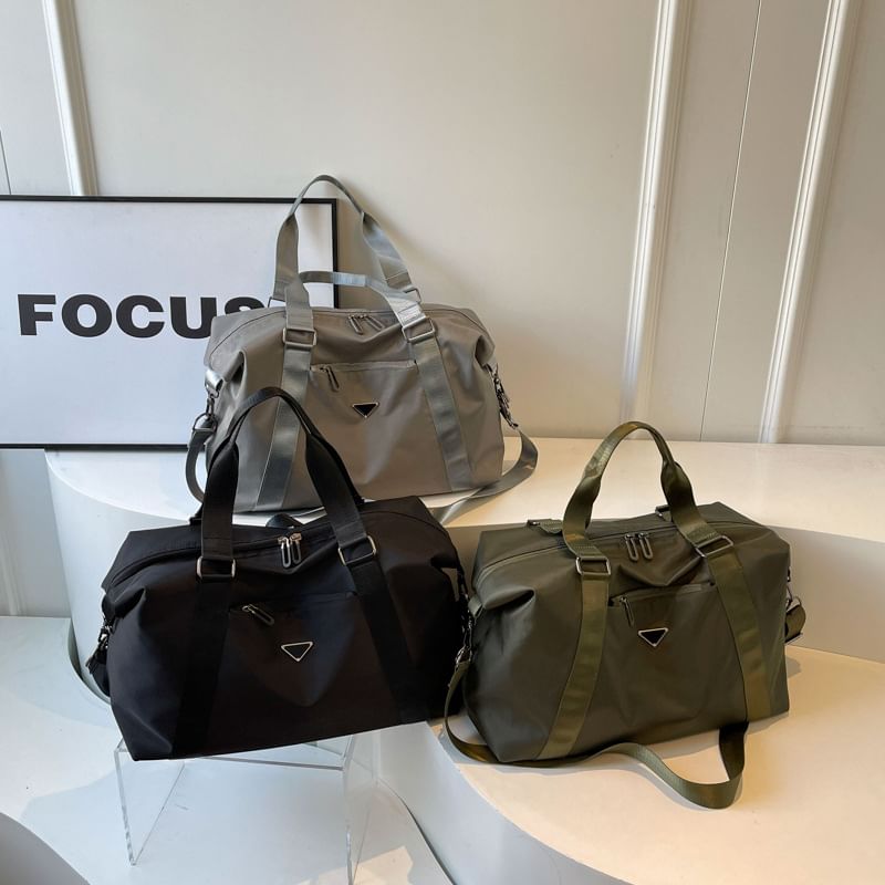 Bag Plain Travel Duffel Zip