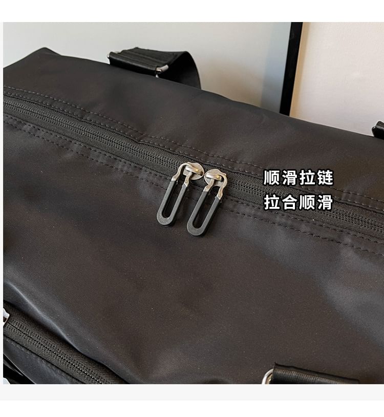 Bag Plain Travel Duffel Zip