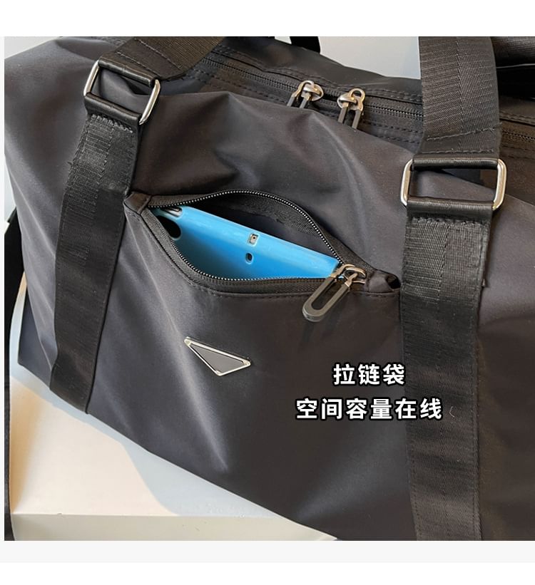 Bag Plain Travel Duffel Zip
