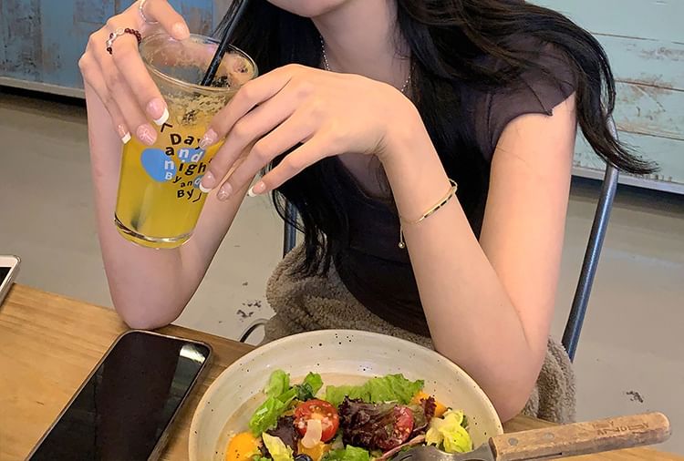 Brim Embroidered Curved Cap Cotton Baseball