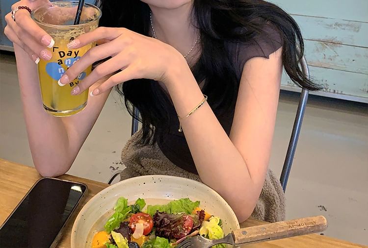 Brim Embroidered Curved Cap Cotton Baseball