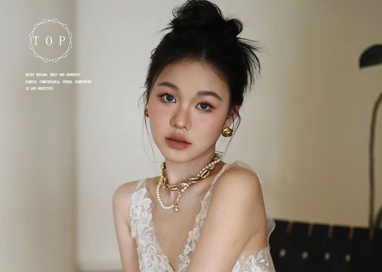 V-Neck Embroidered A-Line Gown Sleeveless Floral Wedding