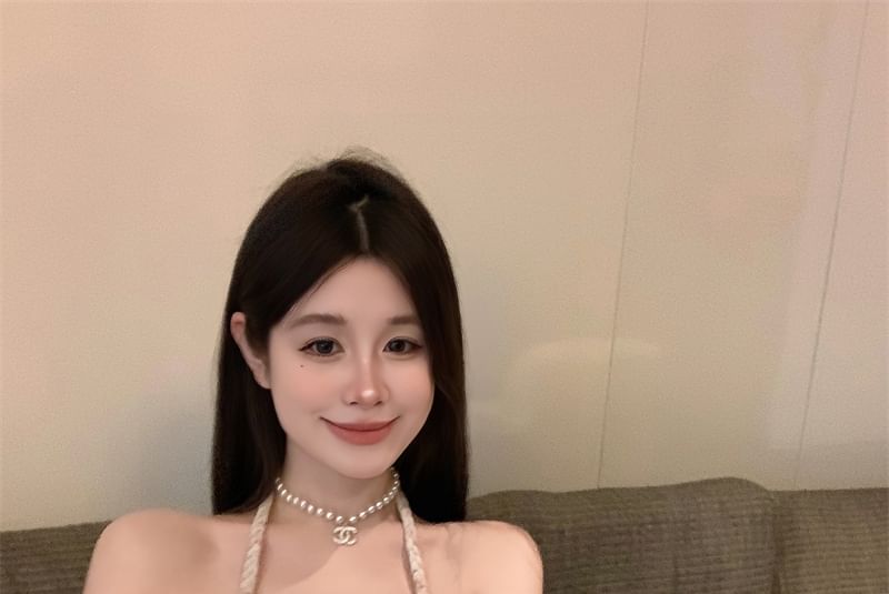 Top Ruffle Halter Floral