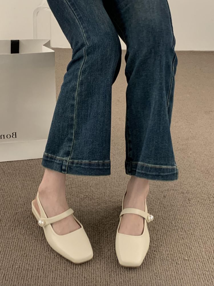 Square Jane Shoes Toe Mary Slingback