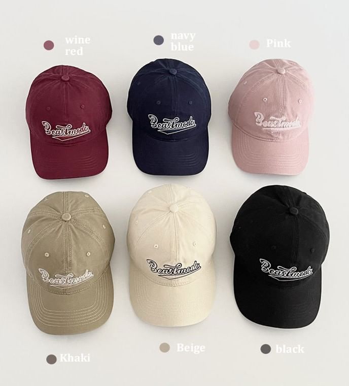 Baseball Lettering Embroidered Cap