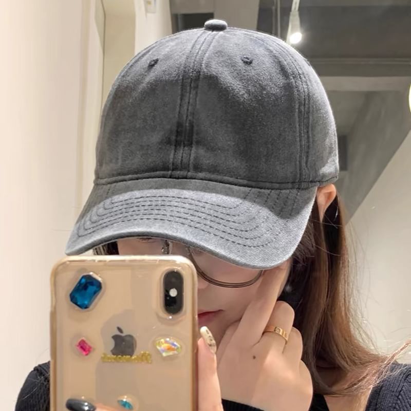 Cap Denim Baseball Washed