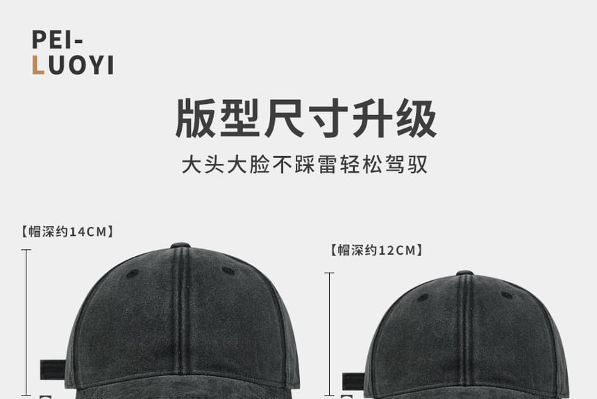 Cap Denim Baseball Washed