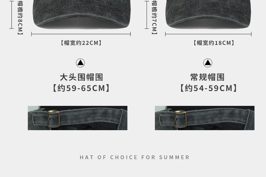 Cap Denim Baseball Washed