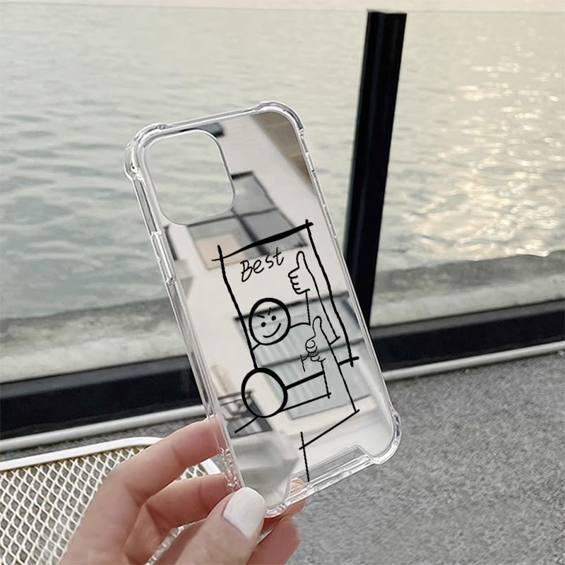 Case Phone Mirrored Cartoon