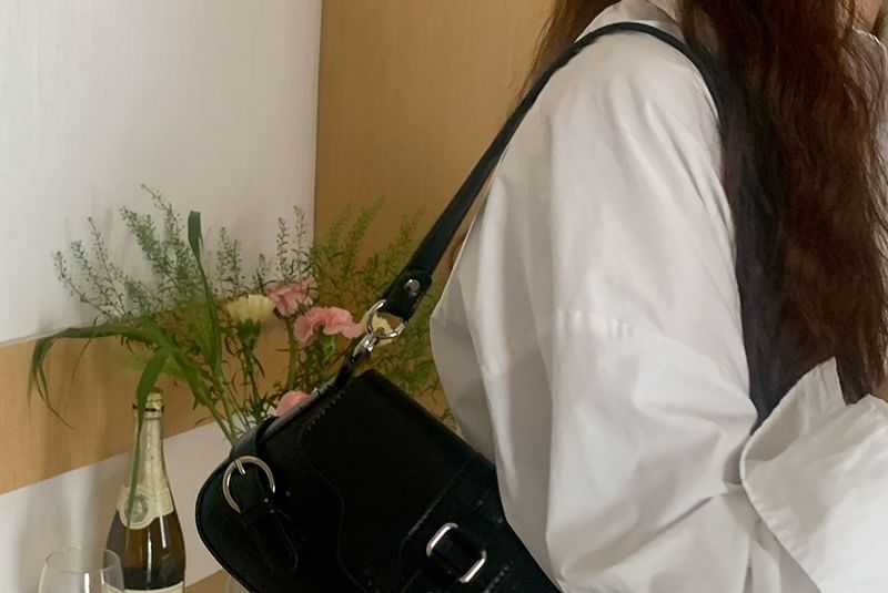 Flap Bag Shoulder Buckled