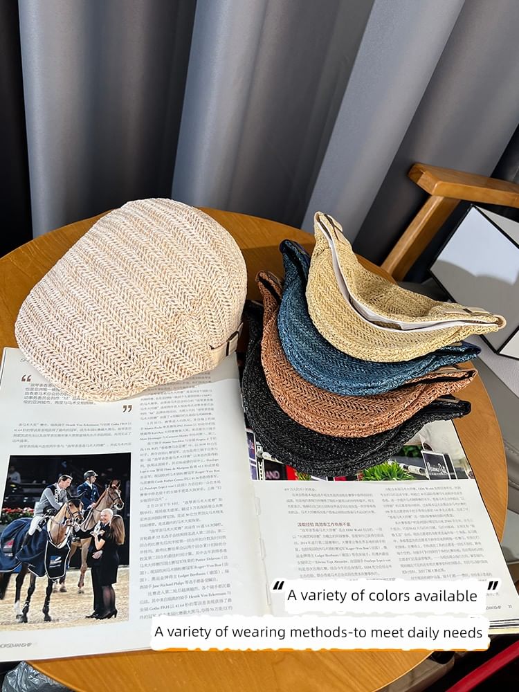 Newsboy Straw Cap