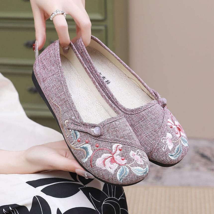 Flats Embroidered Textile